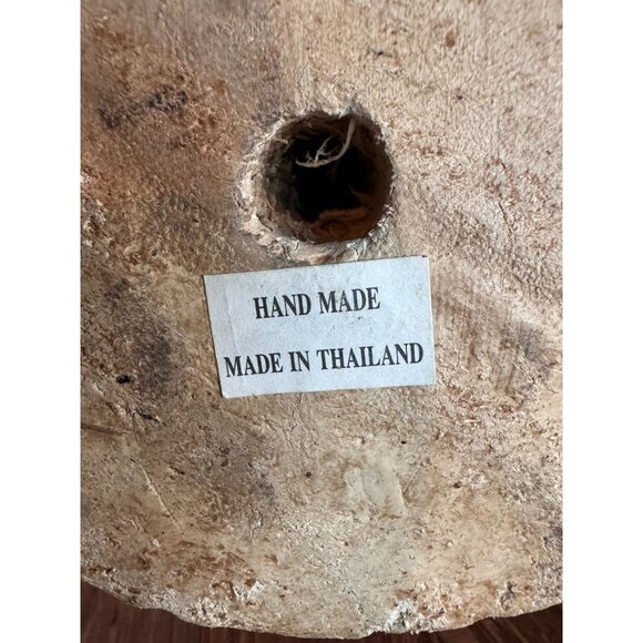 Vintage MCM Carved Wood Owl – Large Solid Wood | Made in Thailand‎ - Picture 5 of 11